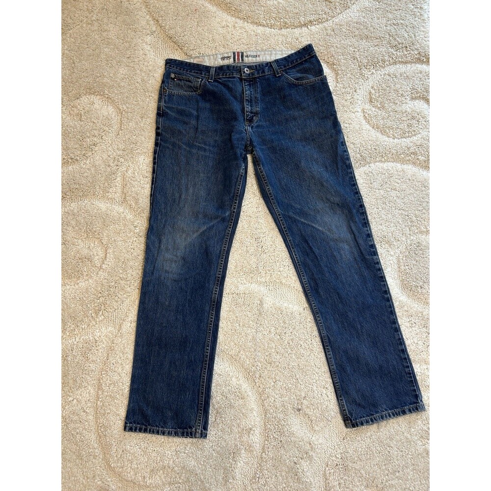 Tommy Hilfiger 85 Jeans Mens 36x34 Original American Denim Straight Leg Blue